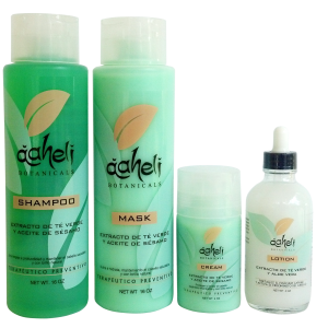 Aaheli Botanicals Té Verde kit 16 Oz 4 Pz